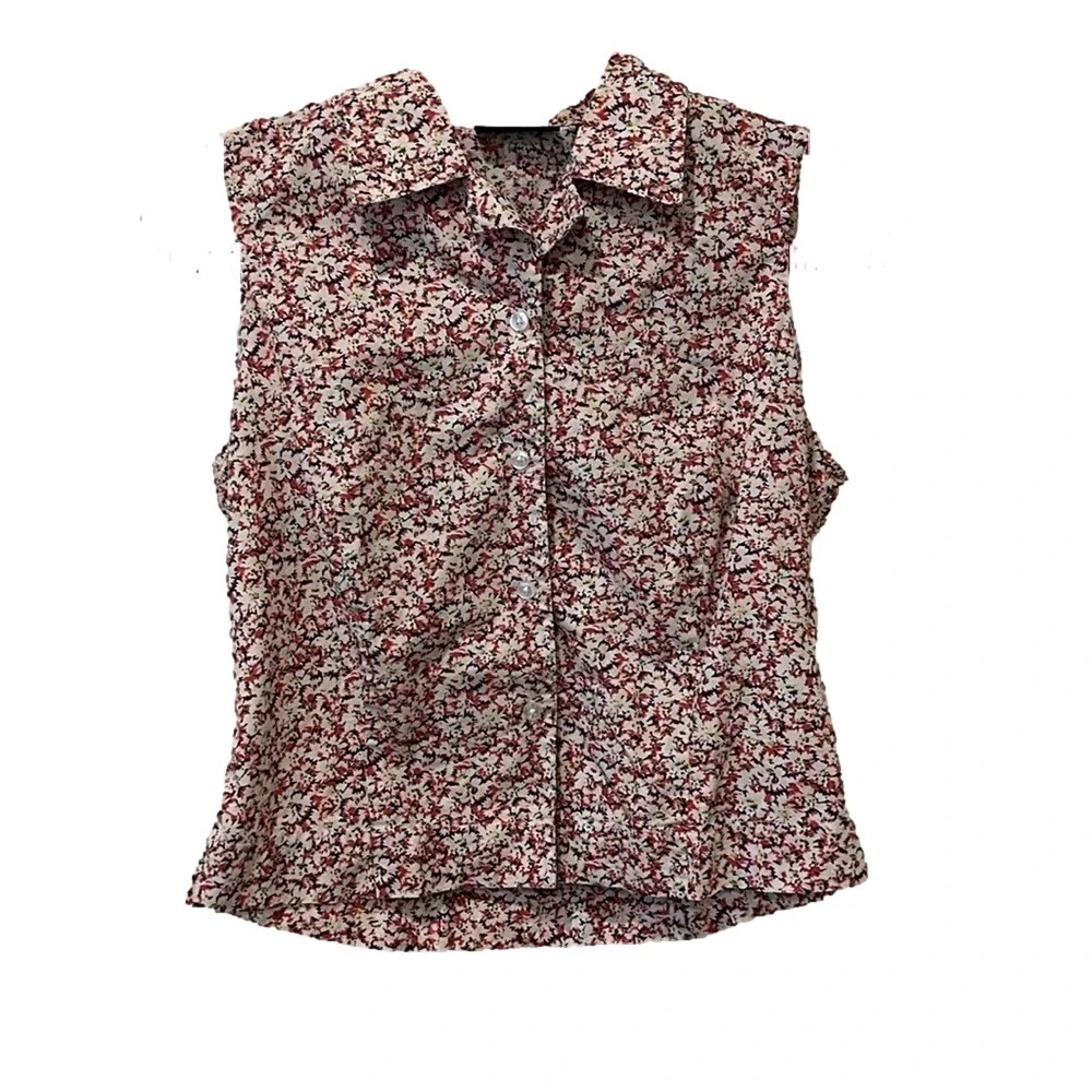The Limited pink floral blouse, medium 🔵